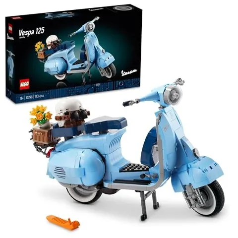 LEGO Vespa 125 1960s Toy Block 10298 Vehicle Motorcycle Gift