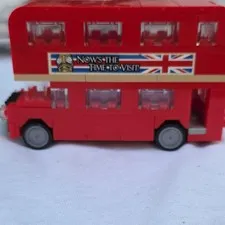 LEGO London Bus 40220 Red Double Decker Vehicle, Custom Printed