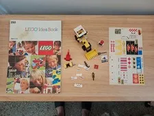 Vintage 1987 LEGO Idea Book 250 With Bulldozer Accessories And Stickers