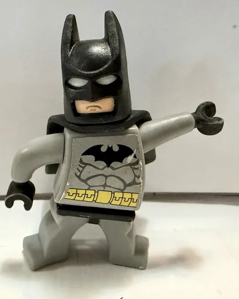McDonalds Happy Meal LEGO Batman Grey Suit 3 Inch Figure 2008 Collectible  Rare!
