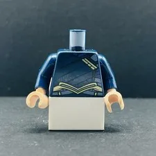 Lego Minifigure Torso Loki Dark Blue Tunic with Gold Shoulder Clasp sh0411