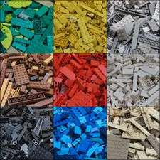 LEGO 600pcs Color Sorted Bulk Lot Pieces Cleaned Genuine Plates Bricks Specialty