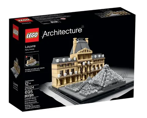 LEGO Architecture 21024 Louvre Museum Paris Landmark 695pcs Building Set