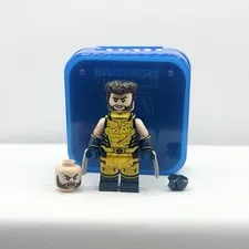 LEGO Marvel PCB Brothers Figure Custom Wolverine Minifigure Incomplete