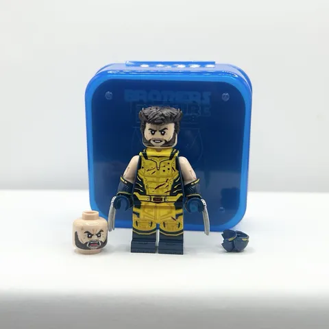 LEGO Marvel PCB Brothers Figure Custom Wolverine Minifigure Incomplete