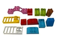 LEGO DUPLO Building Block Lot Ladders Slopes 2x2 Mixed Toys Pretend Play