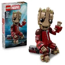 LEGO   Marvel Ravager Jumpsuit Groot Figure - Collectible Superhero Toy - Cute D