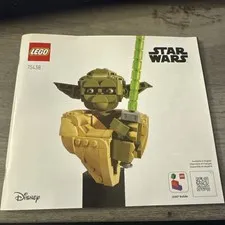 LEGO Star Wars Yoda 75255 Illustrated Instruction Manual Booklet