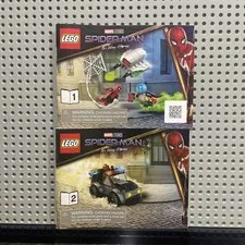 Instruction Manual 1 & 2 ONLY For Lego 76184 Spiderman No Way Home Armed Drone