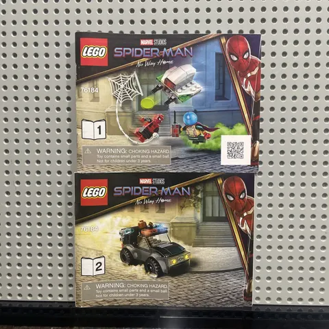 Instruction Manual 1 & 2 ONLY For Lego 76184 Spiderman No Way Home Armed Drone