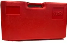 Lego Red Vintage Storage Box Carrying Case Tote with Sorting Tray 17” X 10” 