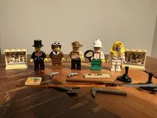 Vintage LEGO Adventurers Desert Minifigures & Accessories Lot (1998)