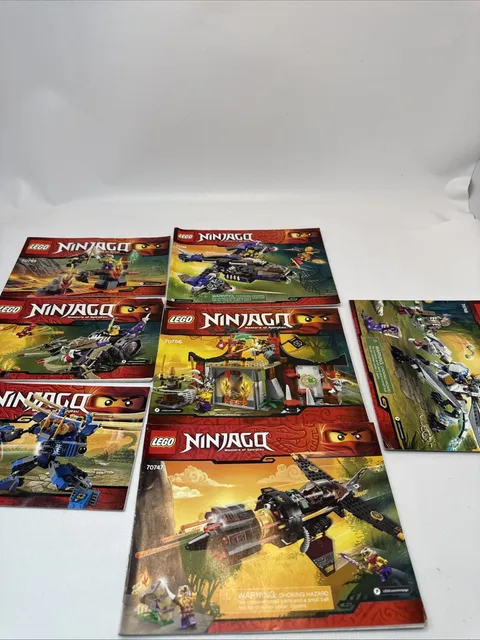 LEGO The Ninjago Masters of Spinjitzu 70745 Instruction Manuals - Lot of 10