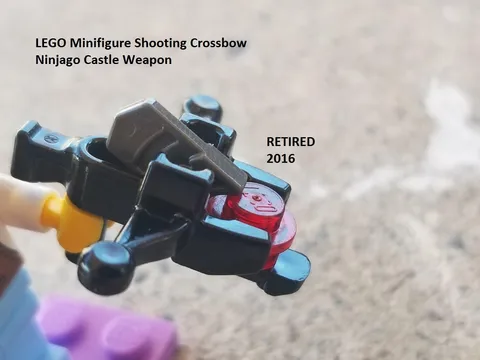 LEGO Minifigure Black Cross Bow Shooting Weapon Castle Ninjago