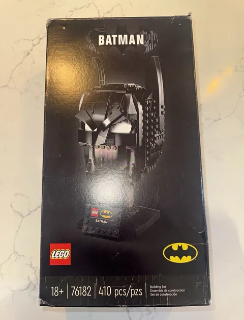 LEGO DC 76182 Batman Cowl Complete Set Box Instructions Bags 410pc 18+