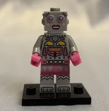 Pink Robot Windup Lady Girl LEGO Minifigure Series 11  Set Is Complete