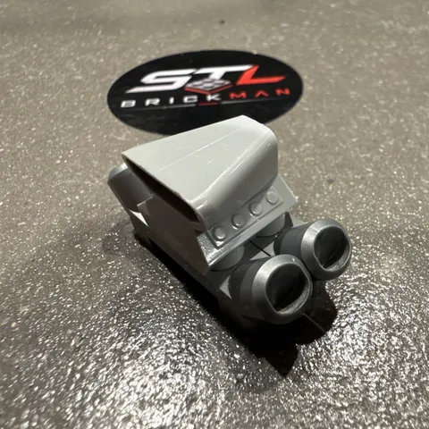 LEGO Minifigure Silver/Gray Car Engine Air Intake w/Exhaust Add-on 3pcs MOC