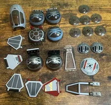 LEGO Star Wars Cockpit Canopy Windscreen Shield Wing Lot Starfighter TIE 24 Pcs