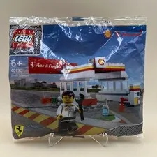 LEGO Promotional: Shell Station (40195) - New Sealed Polybag Ferrari