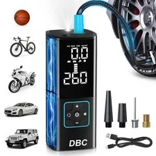 Dbc Tire Inflator Portable Air Compressor 3X Faster Cordless Bike Pump Portable