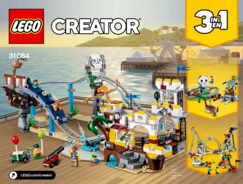 Lego Instructions Notice Pirate Roller Coaster 31084 New New