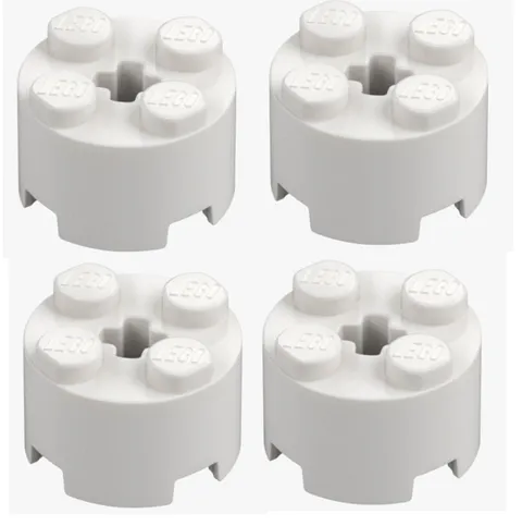 LEGO ® 4x round brick 2x2 white white 6143 614301 cross axle new spare parts