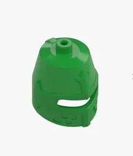 Lego Castle Bright Green Minifigure Headgear Helmet Closed Eye Slit Great Helm