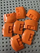 LEGO 93604 Orange Wedge 3x4x2/3 Triple Curved Bouquet 10280 Replacement Part 8pc