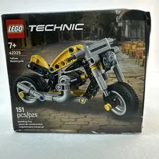 LEGO Technic 42225 Yellow Motorcycle 151 Pcs New Factory Sealed Damaged Box