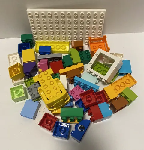 50 Lego Duplo Random Piece Lot Bricks Blocks Printed Miscellaneous lot 1
