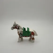 LEGO Minifigure Animal Horse with Green Blanket Western Indian