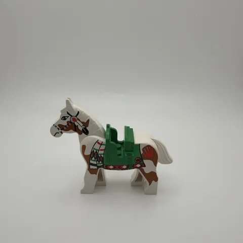 LEGO Minifigure Animal Horse with Green Blanket Western Indian