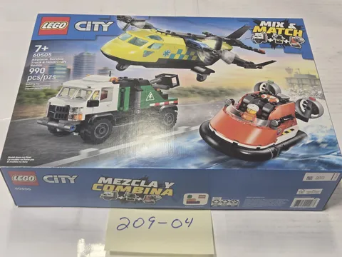 LEGO City Plane 60505 990 Pieces 7+ Building Toy Set Mix & Match New Sealed