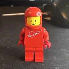 LEGO Classic Space Red Spaceman Astronaut Minifigure w/ Helmet 1pc
