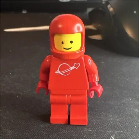 LEGO Classic Space Red Spaceman Astronaut Minifigure w/ Helmet 1pc