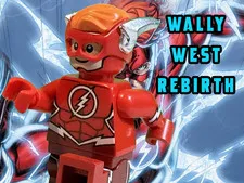 Custom Lego Wally West The Flash Minifigure Pad Printed DC Comics Rebirth