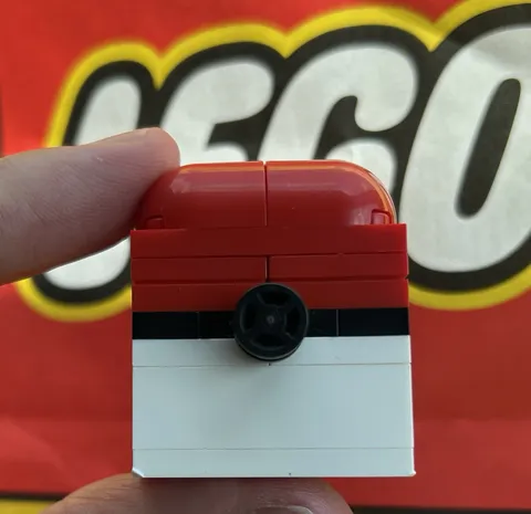 Exclusive Lego Pokemon Pokeball AirPod Case Holder - Level-Up Workshop Event