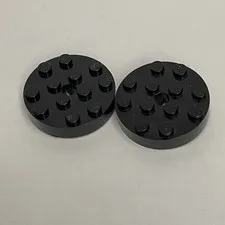 Lego 3404 Black Replacement Parts Pieces Lot of 2