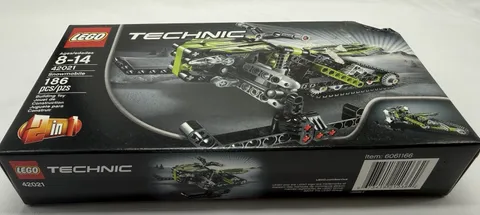 LEGO Technic Snowmobile 42021 Complete Set 186pcs Sealed, New With Damaged Box
