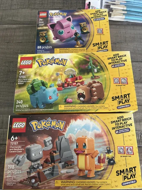 LEGO Pokemon Lot Of 3 Smart Play Sets New In Hand Ships Immediately