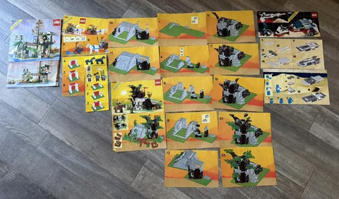 Lot Of 4 Vintage 1980s Lego Instruction Manuals As Is See Pics 