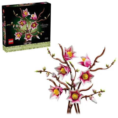LEGO Botanicals Magnolia Branches Building Set, 435 Pieces
