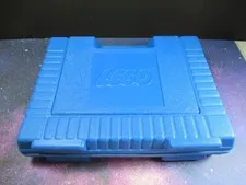 Vintage Lego Blue Storage Traveling Case Hard Plastic Container Snap Lid