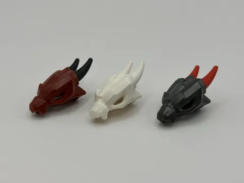 Lego Ninjago Minifigure Headgear Helmet Dragon Upper Jaw With Bar Holes 