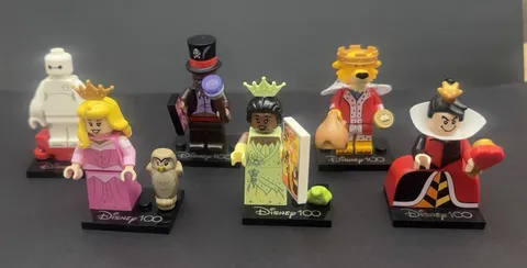 LEGO Disney Minifigures Facilier King John Queen Of Hearts Aurora Baymax Tiana