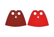 LEGO Star Wars - Minifig, Cape Cloth, Very Short with Dark Red and Red Sides