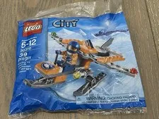NISB LEGO Arctic Mini Airplane 30310 City Arctic 39 Pieces Polybag Minifigure