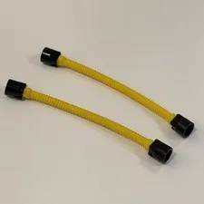 2 LEGO Yellow Hose, Flexible 8.5L with Black Tabless Ends 73590c01b