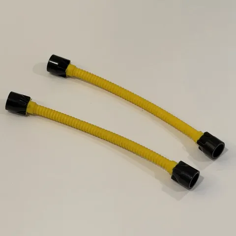 2 LEGO Yellow Hose, Flexible 8.5L with Black Tabless Ends 73590c01b
