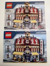 LEGO Café Corner 10182 Instruction Manuals Complete Set Books 1 & 2 Original
